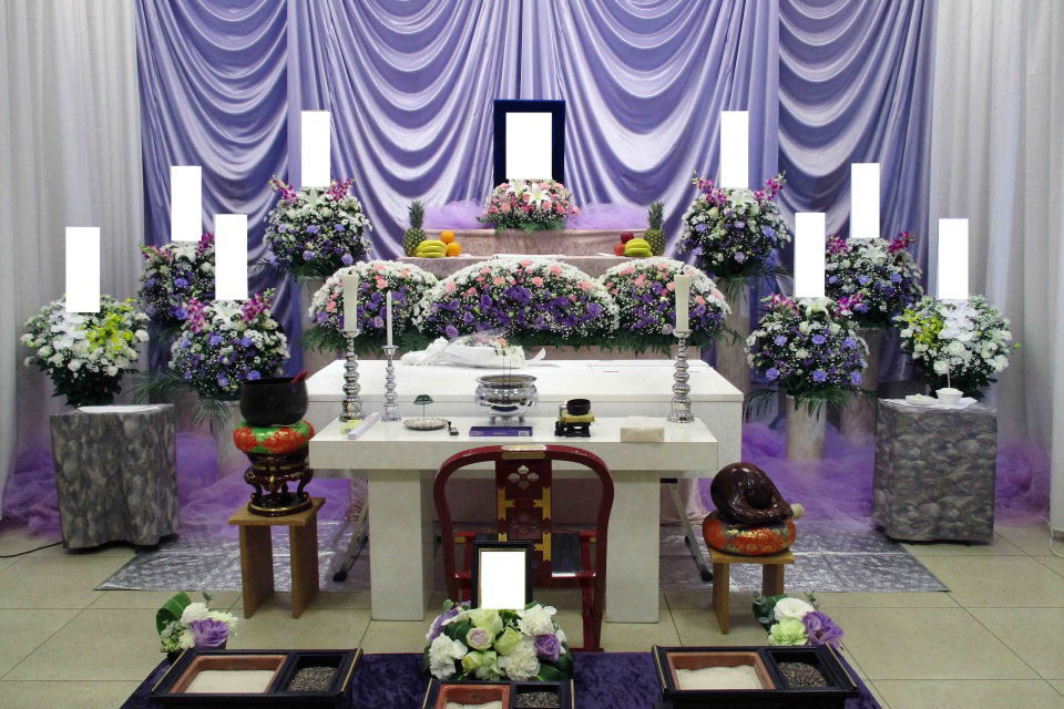 家族葬ガイド　花祭壇A-4