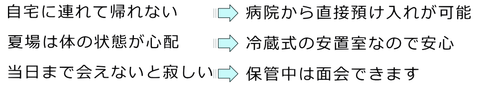 霊安室のご利用について