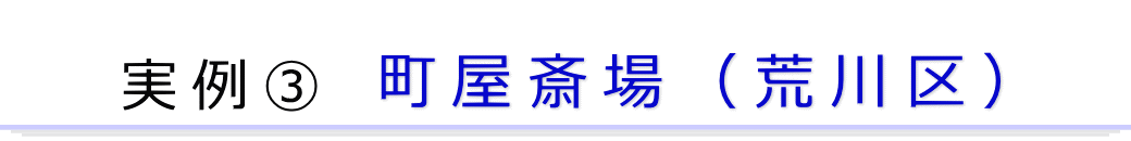 実例3　荒川区の葬儀場で行った家族葬